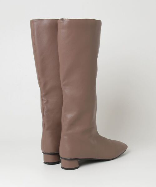 「SESTO」 ロングブーツ LL グレイッシュベージュ レディース_画像2