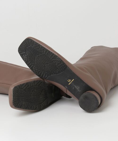 「SESTO」 ロングブーツ LL グレイッシュベージュ レディース_画像3