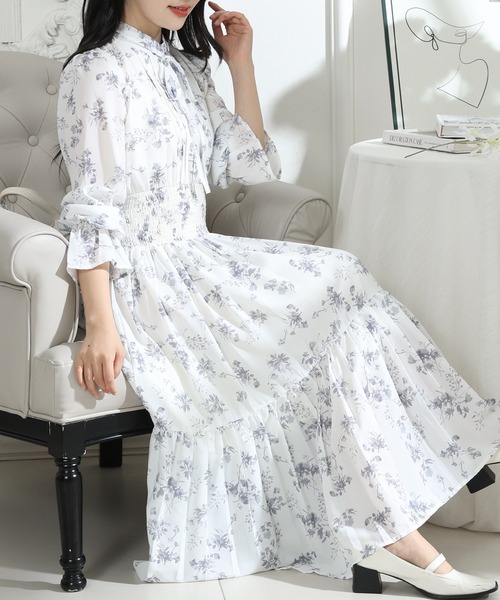 Lace Ladies（レースレディース） ワンピース 花柄 ウエスト