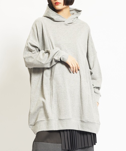 パーカー 60/-ファイン裏毛　ビッグパーカー レディース メンズ