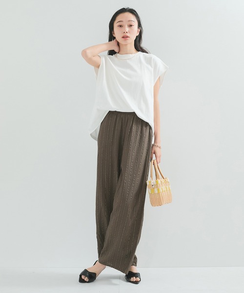 LE CERCLE par rope' パンツ 「セットアップ」ラメストライプ