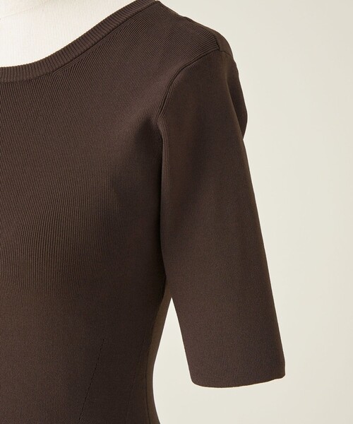 【NICENICE MOMENT】CROPPED クルーネックニット 別注】＜NICENICE MOMENT for conte＞CROPPED クルーネックニット