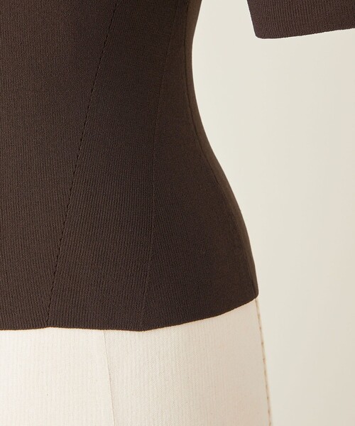 【NICENICE MOMENT】CROPPED クルーネックニット 別注】＜NICENICE MOMENT for conte＞CROPPED クルーネックニット