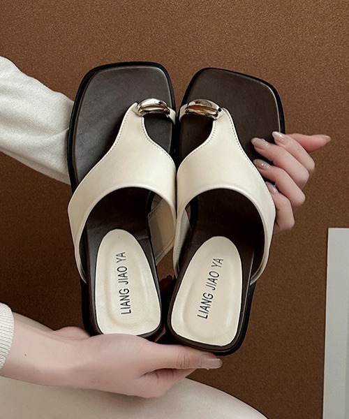 ジョゼムーン　PLUMP THONG SANDAL 39 完売　シルバー　美品 UN3D. サンダル PLUMP THONG SANDAL / プランプトングサンダル