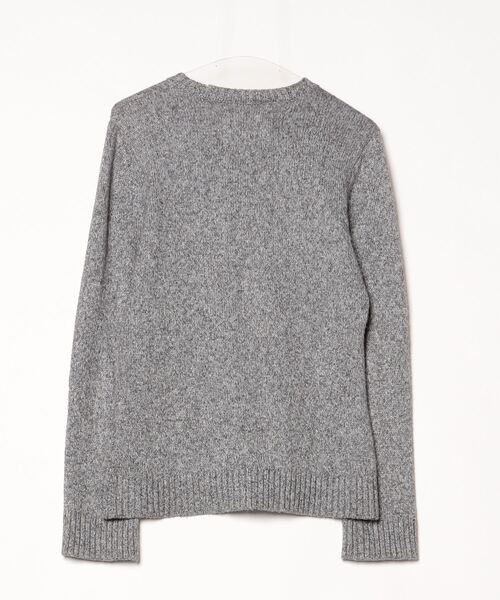 「Abercrombie&Fitch」 ワンポイント長袖ニット X-SMALL グレー メンズ