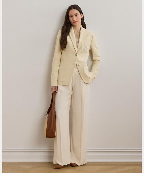 Ralph Lauren テーラードジャケット 古着 90s LAUREN Ralph Lauren 金ボタン ネイビー ウール テーラード