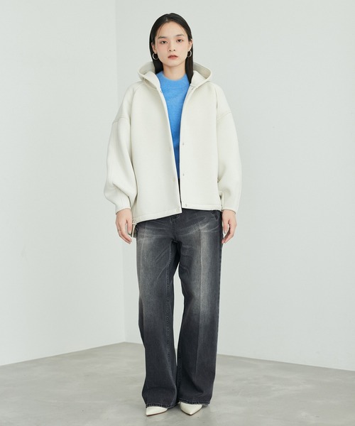 【38サイズ】アダムエロペ　デニム ADAM ET ROPE' 「ADAM ROPE'」 加工デニムパンツ 38 ブルー系