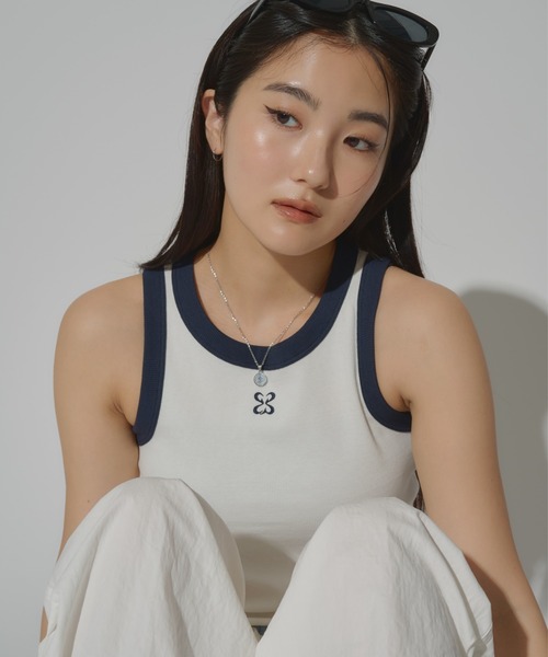 タンクトップ ノースリーブ (Woman) Color combination sleeveless　CBEUWTX501 レディース メンズ