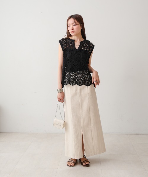 BAB（バブ） ベスト ジレ 夏 クロシェベスト レディース : ZOZOTOWN