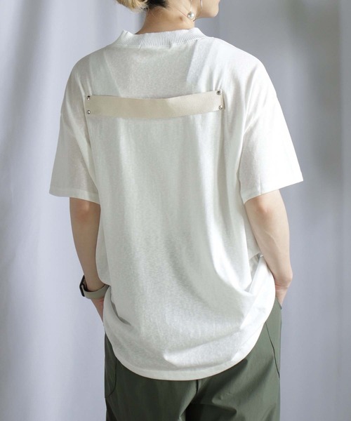tシャツ 冷感バックテープT レディース