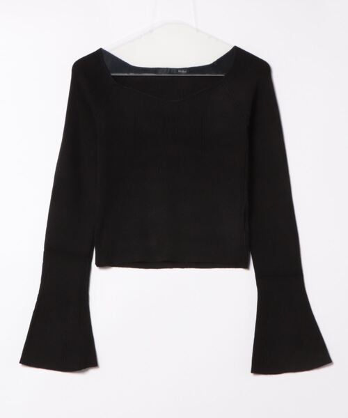 「Heather」 長袖ニット FREE ブラック レディース_画像2