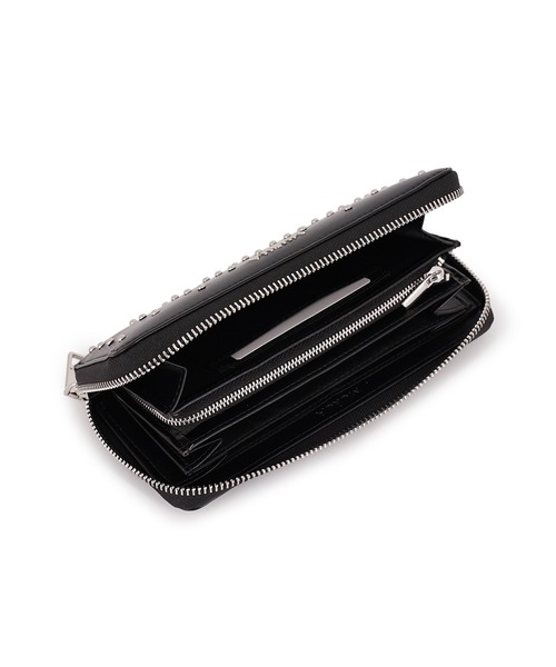 MURUA（ムルーア） 財布 ラウンドファスナー長財布 MR-W1371 スタッズ