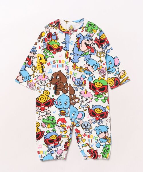 HYSTERIC MINI オールインワン HYS-MINI BAND CLUB総柄 2WAYALL