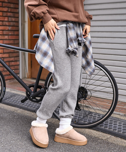 FREAK'S STORE（フリークスストア） パンツ 限定展開 リブ ニット
