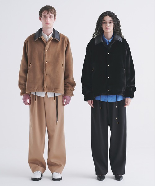 CULLNI（クルニ） スラックス Stretch Twill 1Tuck Drawstring Wide