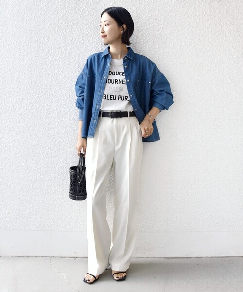 SHIPS（シップス） ブラウス シャツ 「洗濯機可能」ライトオンス