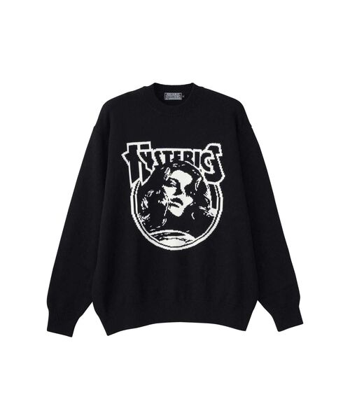 HYSTERIC GLAMOUR ニット セーター HYSTERIC GLAMOUR ニット セーター THE WOMAN クラッシュ