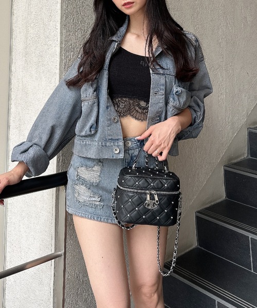 ZOZOTOWN限定 GYDAバニティーショルダーバッグ ZOZO限定!!】パールハンドルバニティBAG（ハンドバッグ）｜GYDA