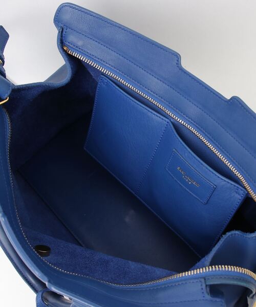 SAINT LAURENT PARIS」 プチカバス 2WAYバッグ - ブルー レディース