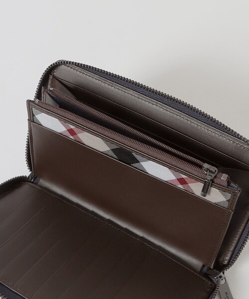 ブラックレーベルクレストブリッジ シャドーラウンドジップウォレット / 長財布 一部店舗限定】クレストブリッジチェックラウンドジップウォレット
