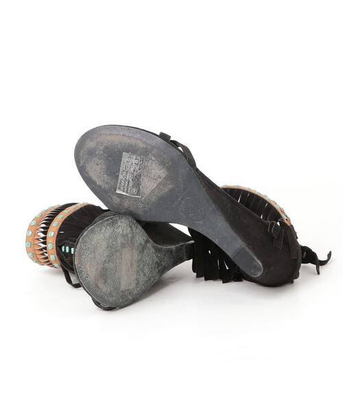 「ASH」 ビジューヒールサンダル 38 ブラック レディース_画像3