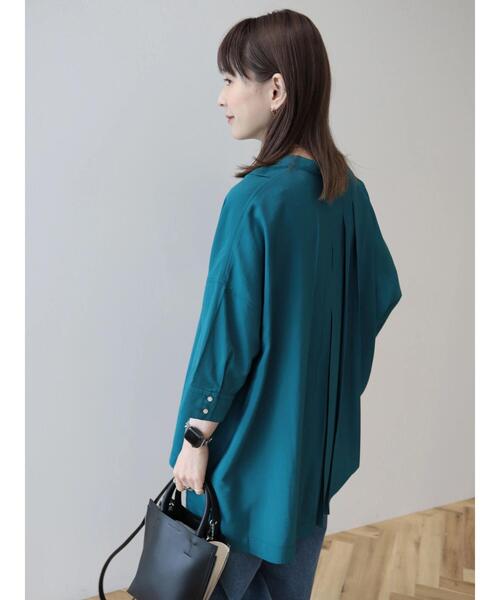 「AMERICAN HOLIC」 半袖チュニック L アイボリー レディース_画像4