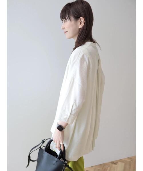 「AMERICAN HOLIC」 半袖チュニック L アイボリー レディース_画像5