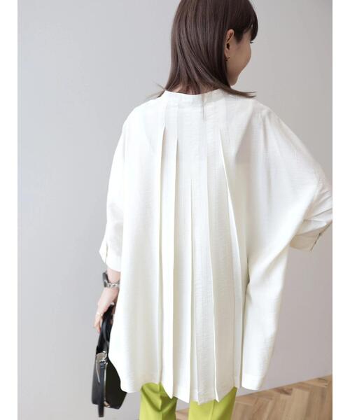 「AMERICAN HOLIC」 半袖チュニック L アイボリー レディース_画像6