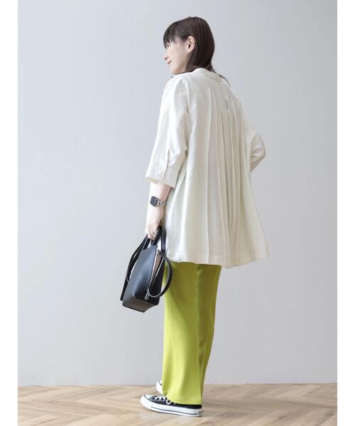 「AMERICAN HOLIC」 半袖チュニック L アイボリー レディース_画像9