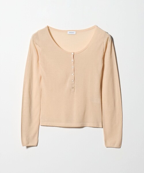 ＜ATTISESSION＞ヘンリーネック プルオーバー トップス ATTISESSION（アティセッション） ニット セーター 「ATTISESSION