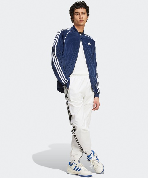 L　adidas アディダス　ネイビー ジャージ VELOUR SST adidas ジャージ adidas/アディダス VELOUR SST TT トップス