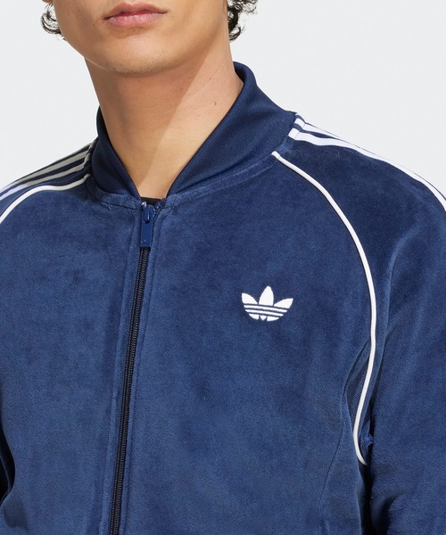 L　adidas アディダス　ネイビー ジャージ VELOUR SST adidas ジャージ adidas/アディダス VELOUR SST TT トップス