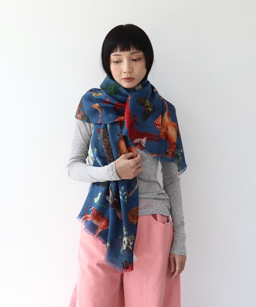 Three Four Time（スリーフォータイム） ストール マフラー ウール