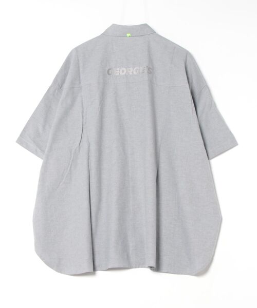 「GEORGE'S」 半袖シャツ MEDIUM ネイビー メンズ_画像3