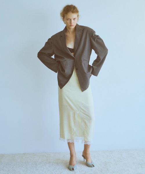 レディース EN NEUME Gathered Shoulder Jacket エンノイム