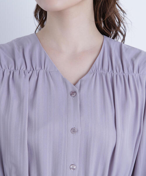 NATURAL BEAUTY BASIC シャドーストライプフレアワンピース NATURAL BEAUTY BASIC｜シャドーストライプフレアワンピース | Rakuten