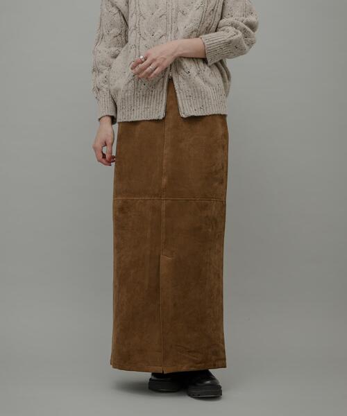 URBAN RESEARCH Sonny Label ロング スカート フェイクスウェード