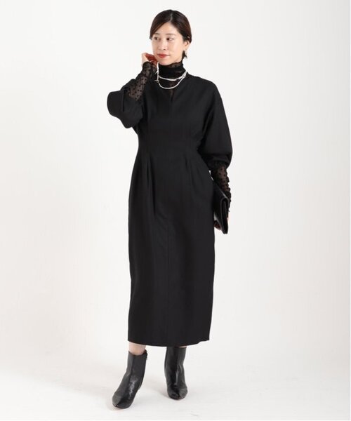 VERMEIL par iena（ヴェルメイユパーイエナ） 7分袖ワンピース 36