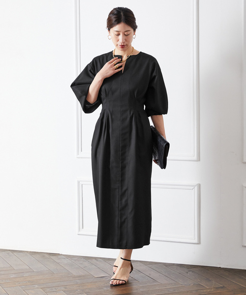 VERMEIL par iena（ヴェルメイユパーイエナ） 7分袖ワンピース 36