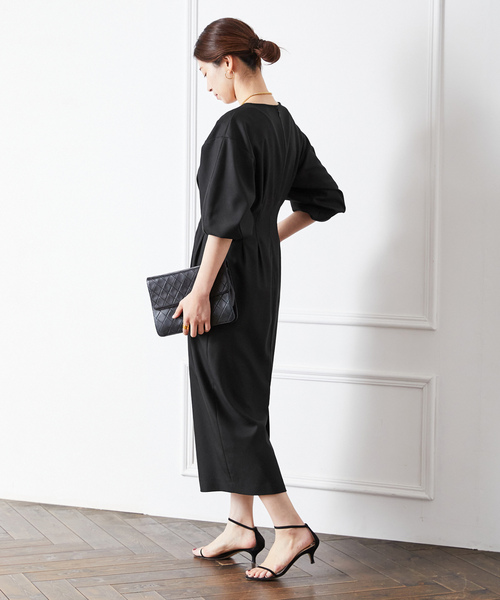 VERMEIL par iena（ヴェルメイユパーイエナ） 7分袖ワンピース 36