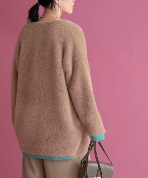 「Eimee Law」 ニットコート 38 グレー レディース_画像8