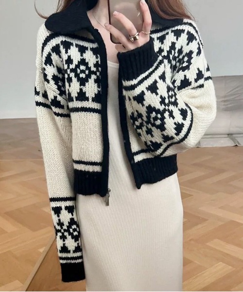 ディオール　ブティック　ジップアップニット　レディース 1.jpg