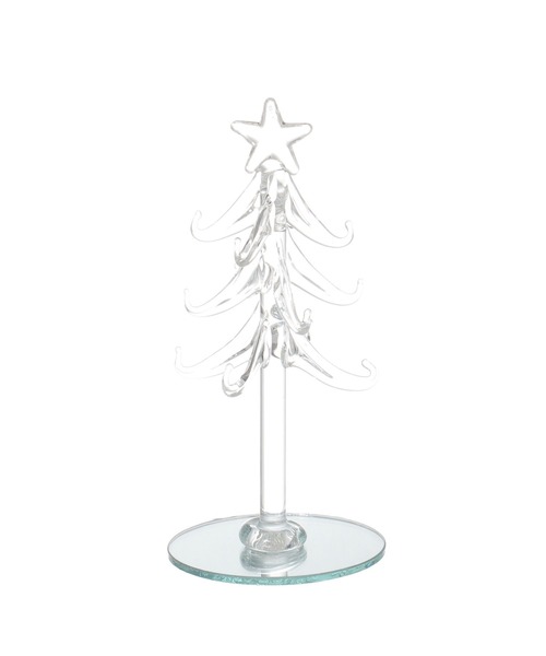 LAKOLE（ラコレ） インテリア オーナメントガラスツリー(S)「SILVER