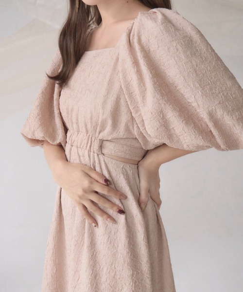 「mellowneon」 半袖ワンピース SMALL ベージュ レディース_画像7