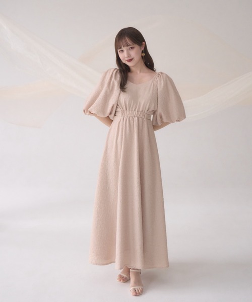 「mellowneon」 半袖ワンピース SMALL ベージュ レディース_画像8