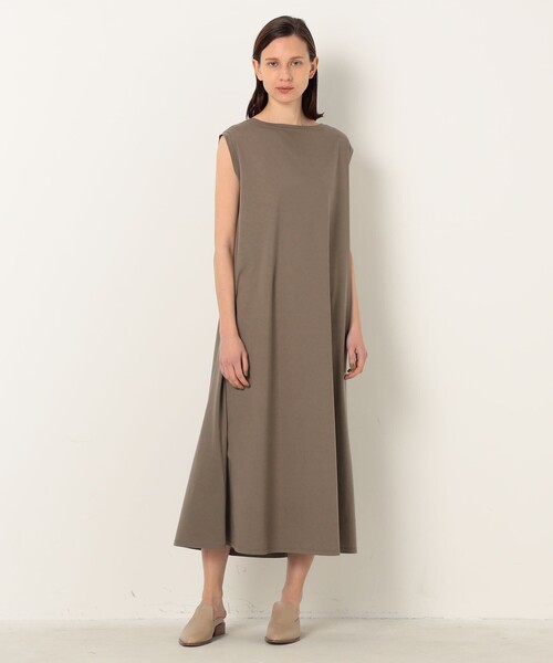 「GALERIE VIE」 ノースリーブワンピース 36 チャコールグレー レディース_画像2