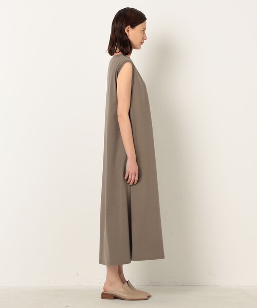 「GALERIE VIE」 ノースリーブワンピース 36 チャコールグレー レディース_画像4
