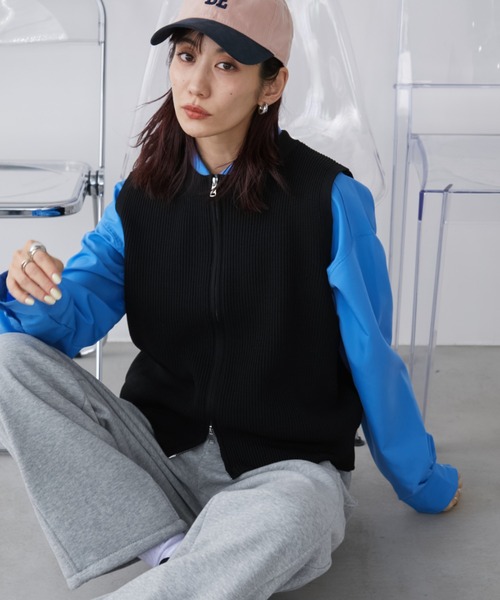 「Auntie Rosa Holiday」 ニットベスト FREE アイボリー レディース_画像8