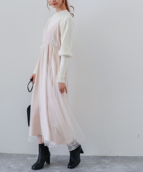 「archives」 キャミソールワンピース MEDIUM アイボリー レディース_画像8