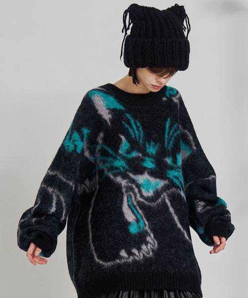 mangata 2018AW シャギーニット SeeSew セーター ニット 「UNISEX」NEKOMATA SHAGGY KNIT/ネコマタ